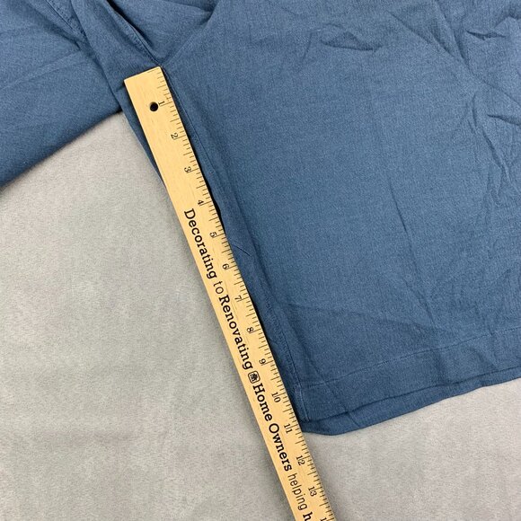 Lululemon Men Shorts 36 Blue Chino ABC Commission Qwick Oxford 11" Relaxed - Picture 6 of 9